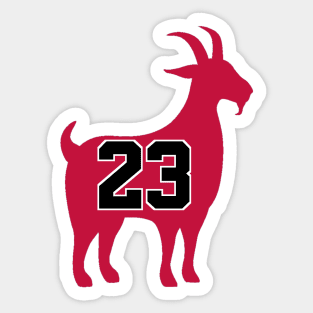 MJ Bulls Goat Sticker